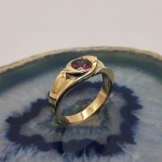 Bague Or jaune 750 millièmes Grenat Rhodolite